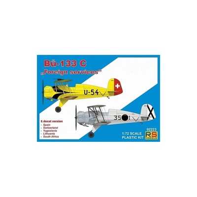 RS Models 92223 Bucker 133 C Foreign Aircraft scale 1/72 Hobby Plastic New
