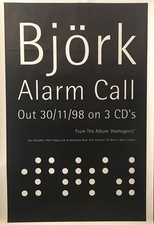 Bjork : Alarm Call rare énorme affiche promo anglaise originale 1998