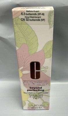 Clinique Beyond Perfecting Foundation + Concealer CN 32 Buttermilk 1 oz NIB