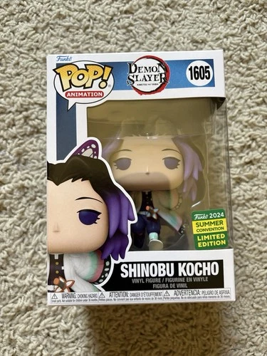 Funko POP Animation: Demon Slayer - Shinobu Kocho #1605 SDCC Wt Protector✅