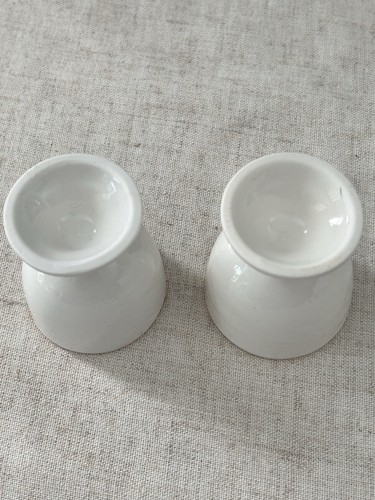 Lot de 2 tasses à oeufs céramique Bo Peep et fille au jardin vintage - Photo 5/6