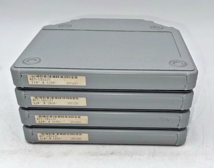 (4) QUANTEGY 457 GRAND MASTER 1/4" X 1800' AUDIO TAPES FOR REEL TO REEL NEW - Image 3 of 4