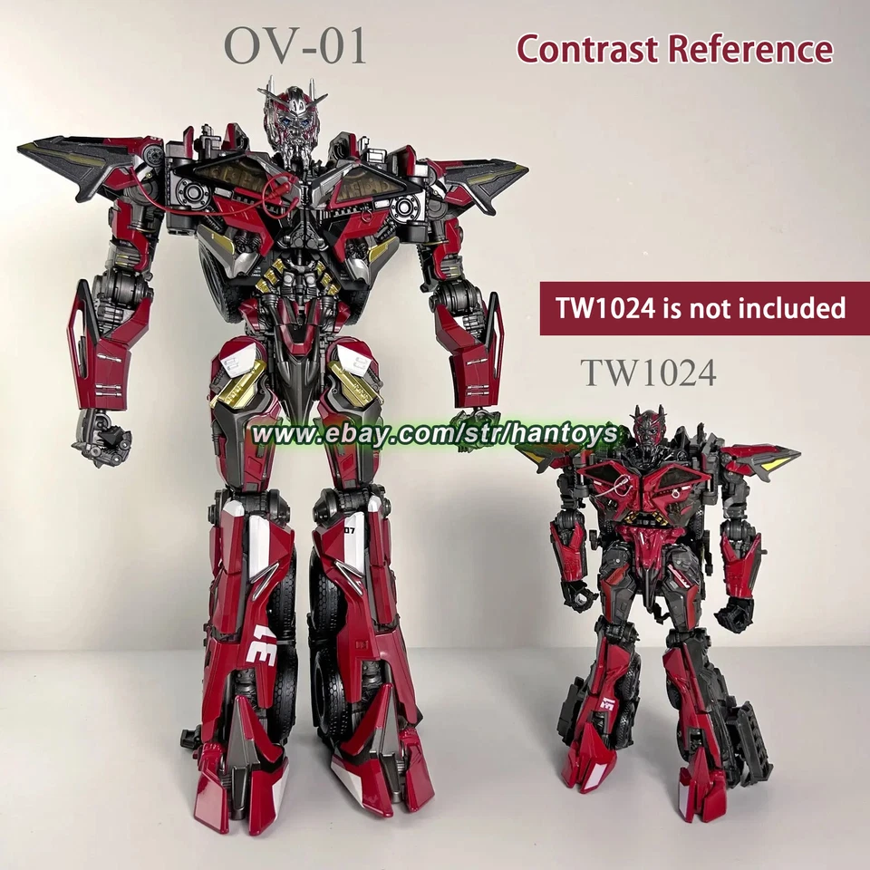 OV-01 Sentinel Prime Fire engine SS Alloy Enlarge 32cm 13in Action Figure Toy - Image 4 of 4