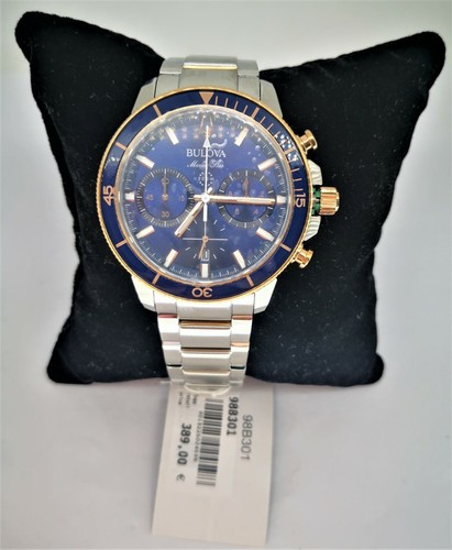 OROLOGIO BULOVA CRONOGRAFO FULL BLUE MARINE STAR UOMO WATCH MONTRE UHR  CHRONO | eBay