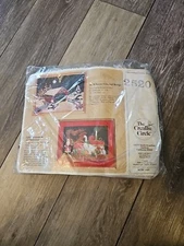 The Creative Circle Needlecraft Kit #2520 Snow Covered Bridge NIP, 1987