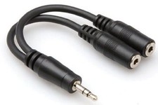 Hosa - YMM-232 - Stereo Mini 3.5mm Male to 2 Stereo Mini 3.5mm Female Y-Cable