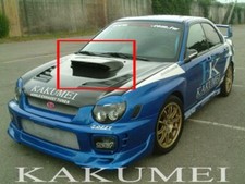 Kakumei Large 4 Frp Hood Scoop Fiberglass Fit 2002 2003 02 03 Subaru Impreza