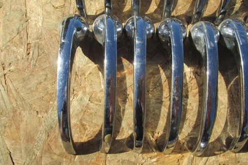 1941-48 GM CHEVY, OLDSMOBILE, PONTIAC, BUICK INTERIOR DOOR HANDLES, LOT OF 14 - Foto 3 di 16