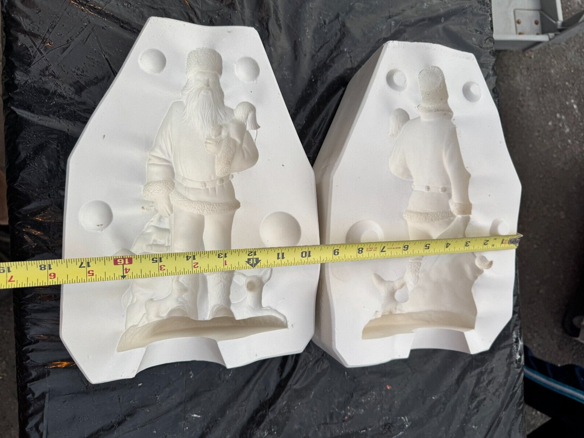 VINTAGE DUNCAN CERAMIC MOLD #1117 OLD WORLD FOREST SANTA | eBay