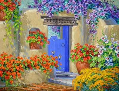 Hummingbird Accent & Decor Tile Mikki Senkarik Floral Art MSA278AT