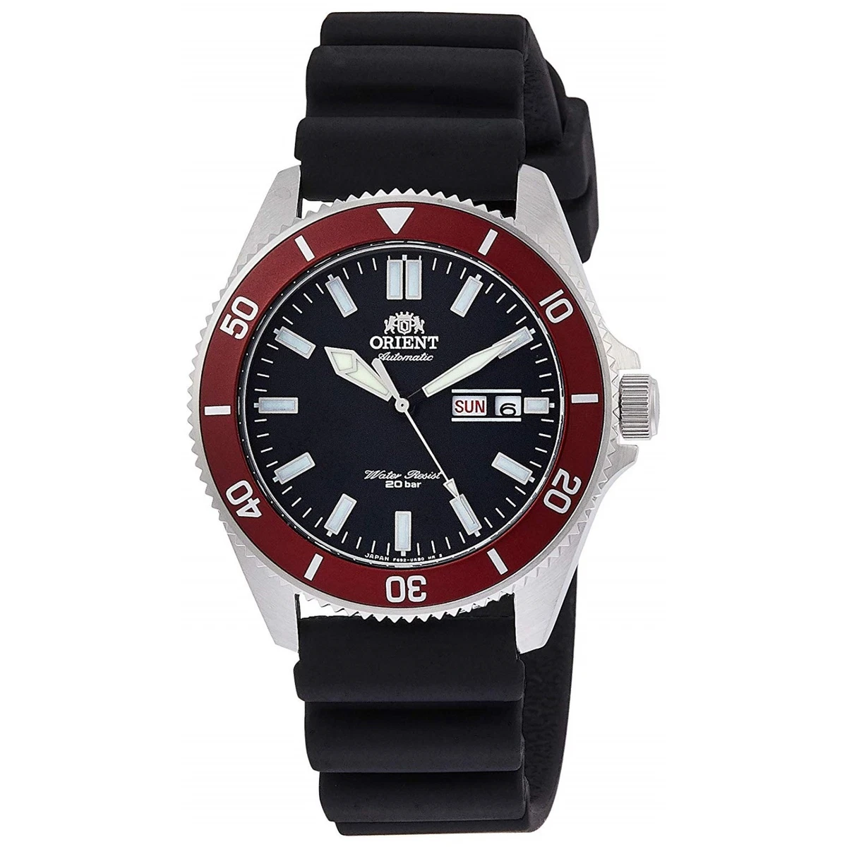 ORIENT SPORTS RN AA0008B Automatic Mechanical 20 ATM Diver Black