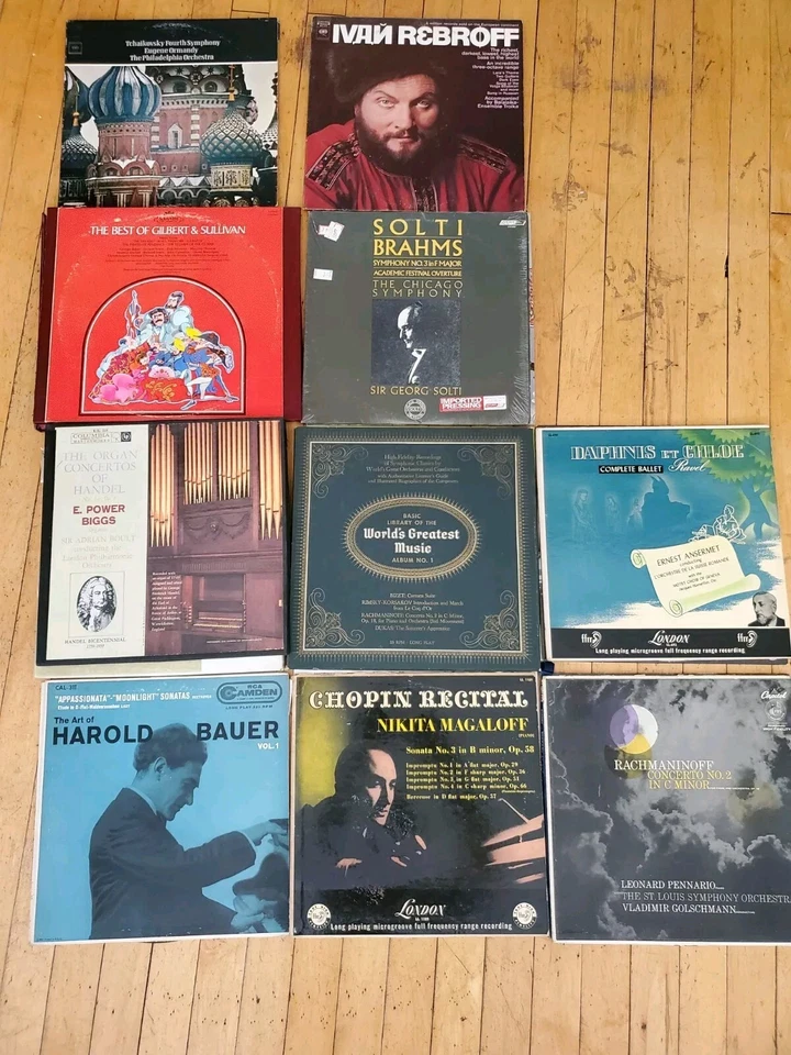 Classical Orchestra Piano Vintage LP LOT of 26 Chopin Handel Stravinsky ++ VG-NM Foto 2 de 4