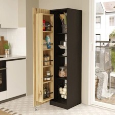 MODAL CASA Mobile da cucina dispensa multiuso 1 anta 42xH176 rovere nero Flavor