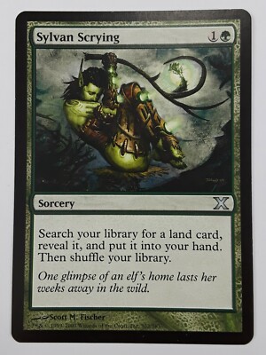 Sylvan Scrying Tenth Edition Magic The Gathering Mtg x1 