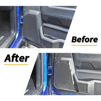 Dodge Ram 1500 Interior Door Speaker Trim Covers - 4-Piece Chrome ABS Ring Set For 2010-2017 Models