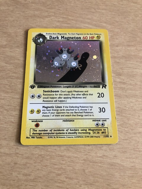1st edition dark magneton Holo Team Rocket | eBay