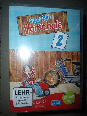 XXXX Siggi Blitz Vorschule , 2  , CD-Rom , NEU