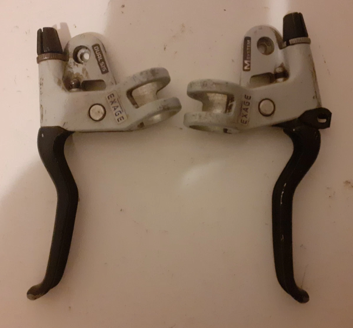 Paire Leviers De Frein Shimano EXAGE - VTT, Noir, Compatibles Giant Trek, Occasion