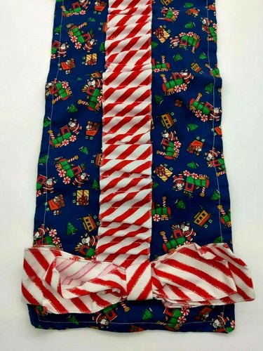 Vtg Handmade Christmas Train Plastic Face Santa Hanging Candy Cane Holder Unique - Picture 2 of 6