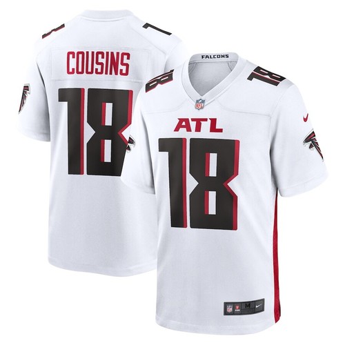 Atlanta Falcons Kirk Cousins #18 Nike Men's White Official NFL Game Jersey - 第 1/3 張圖片
