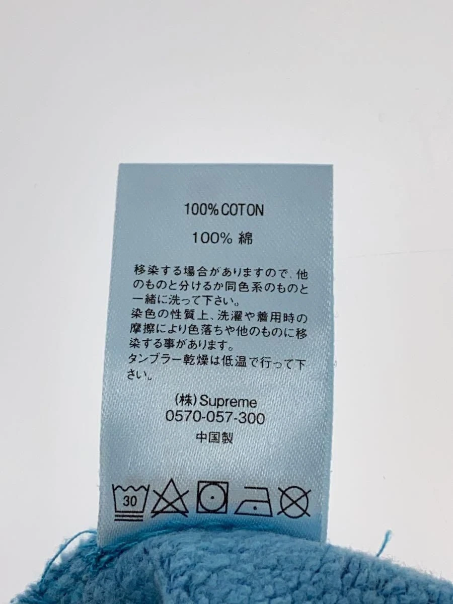 Felpa Supreme con cappuccio S cotone blu tinta unita usata