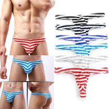 Mens Underwears Pouch Thongs G String Men Briefs Shorts Bikini Gay Boys Pants✔