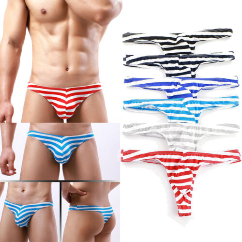 ❀✿ Sous-Vêtements Pour Hommes Avec Pochette String G Slips Shorts Bikini F - Photo 1/17