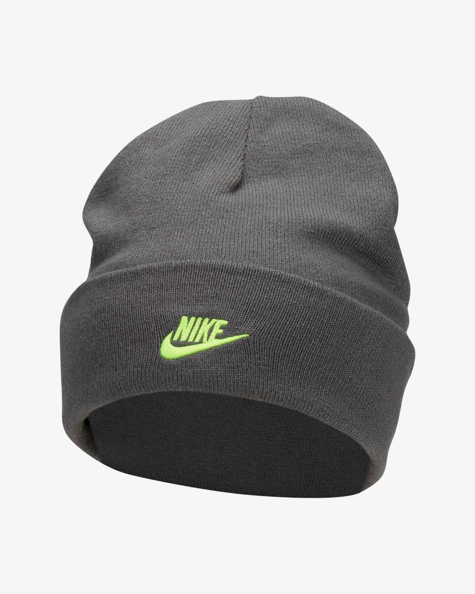 Nike Peak Reversible Kids Cuff Smiley Beanie Iron Grey One Size