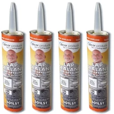 Dicor 501LST-1 QTY. 4, Self-Leveling Lap Sealant Tan, 10.3 OZ Tube