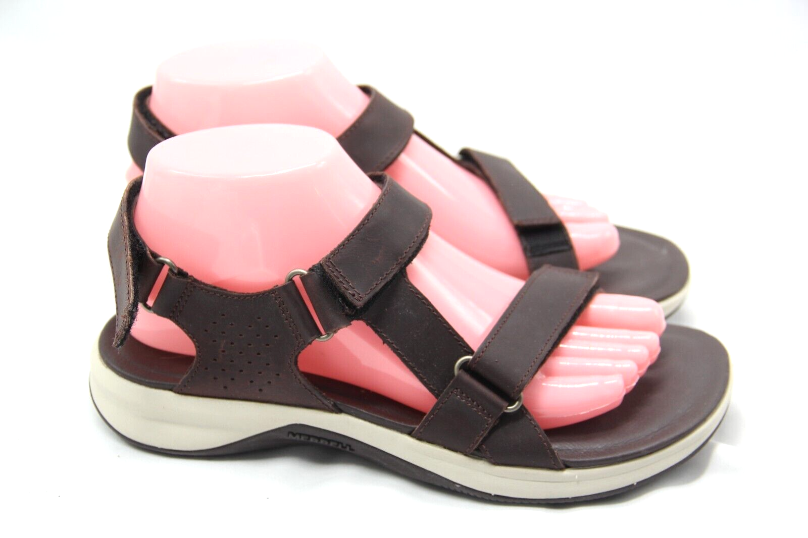 Sandali Merrell Tideriser Luna donna 7 marroni escursionismo campeggio cinturino punta aperta