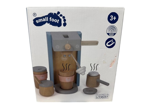 Kaffeemaschinen-Set Tasty | Kaffeeautomat Holz ZubehöR | Small Foot | Neu & Ovp-image