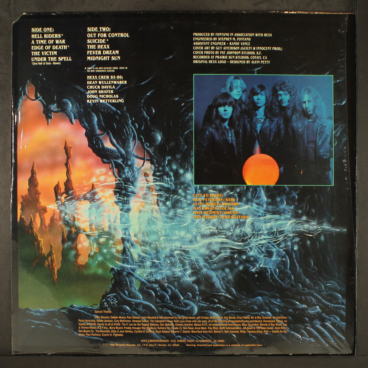HEXX (US) &frasl; No Escape + Under The Spell (collector's item)