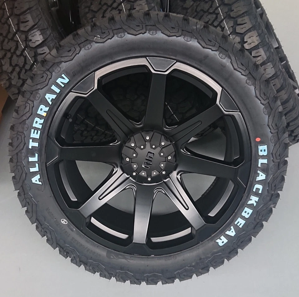 RID R05 10x22 5x139,7 Felgen + Reifen Black Bear AT 305/45/22 für Dodge Ram 1500 - Bild 3 von 3