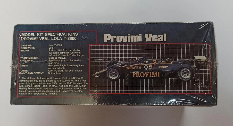 Lola T-8800 Provimi Veal Indycar 1/25 unassembled plastic model kit AMT/Ertl - Immagine 2 di 3