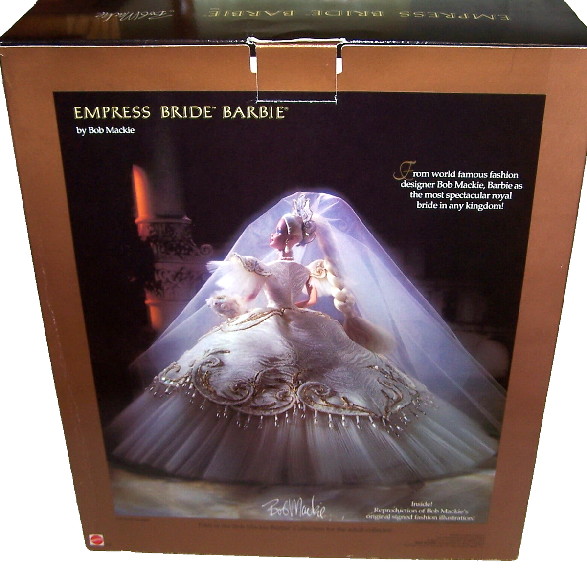 Designer Bob Mackie Beautiful Empress Bride Barbie Doll NIB w