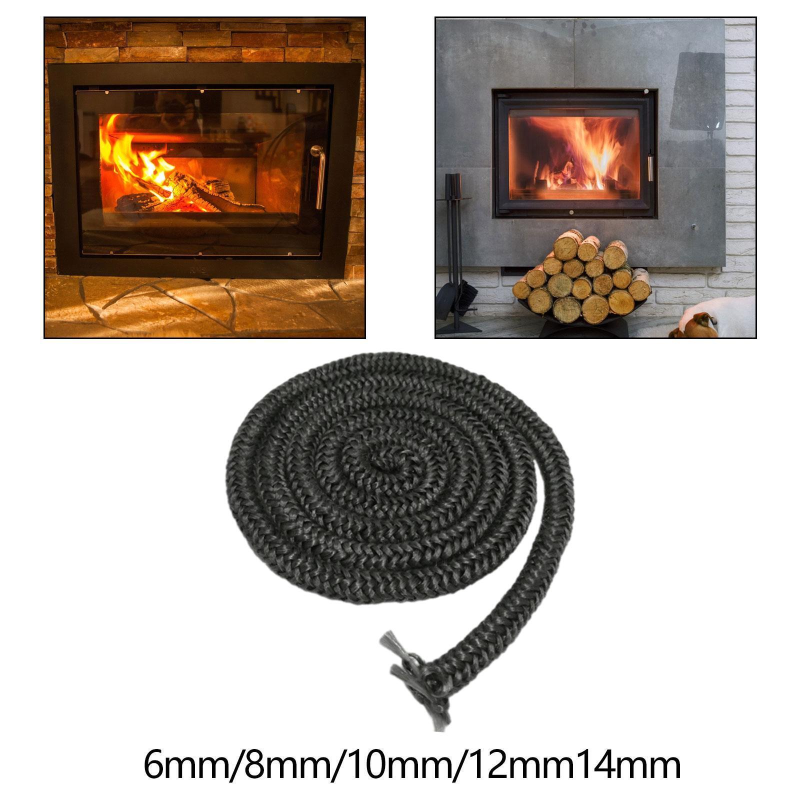Wood Stove Door Gasket 2M Fireplace Sealing Rope Fire Resistance Seal