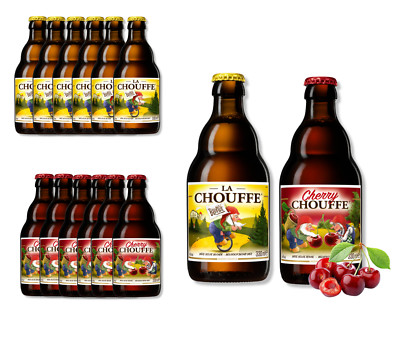 La Chouffe Bier Mix - 6 x Belgian Blonde Ale + 6 x Cherry