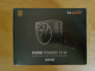 be quiet! Pure Power 12 M 550W (BN502) 80+ Gold Fully Modular ATX Power Supply