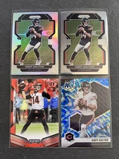 Andy “Red Rifle” Dalton 2021 Mosaic Blue Reactive Prizm Silver Parallel 4Total