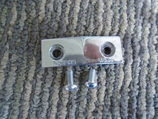 (1) VINTAGE ROGERS DYNASONIC SNARE DRUM STRAINER BACK PLATE COVER-WIRE STRAP-VG!