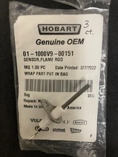 Baxter/Hobart Rack oven OV / HBA Flame Sensor Rod OEM # 01-1000v9-00151