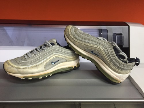 NIKE Air Max 97 SILVER Bianche baffo azzurro n° EU 37 - US 6,5 | eBay
