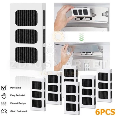 For Frigidaire PAULTRA2 Refrigerator Air Filter PureAir Ultra II (6 pack) US