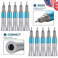 1-10 PCS NSK Style Dental Slow Low Speed Straight Handpiece Nose Cone E-type