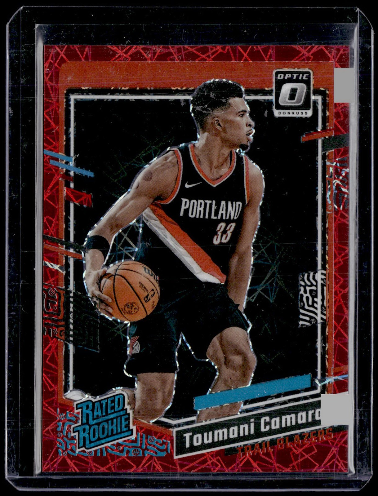2023-24 Donruss Optic #204 Toumani Camara Red Velocity #/299