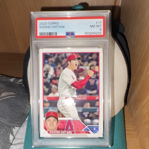 2023 Topps Series 1 Shohei Ohtani #17 Los Angeles Angels PSA 8 Baseball Card