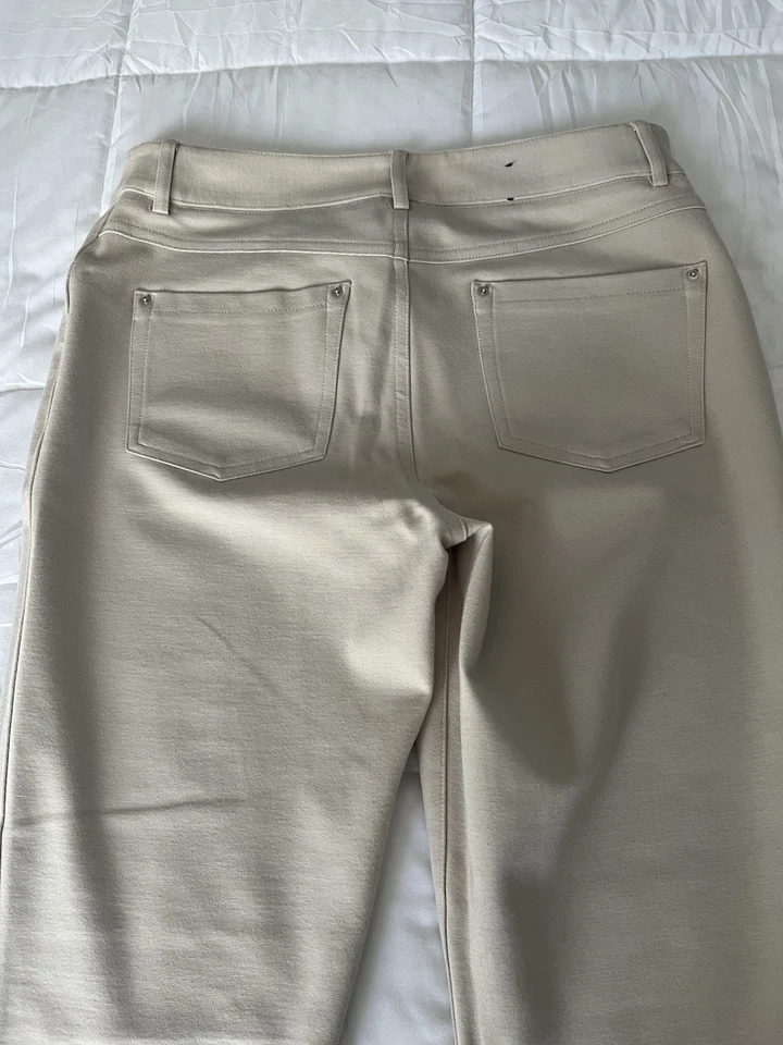Para mujer INC International Concepts BNWT sapo beige pierna ajustada ajuste regular talla 8 Foto 4 de 4