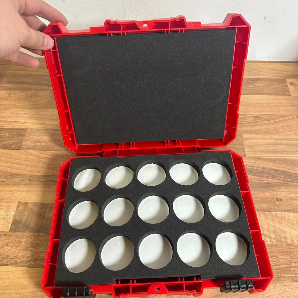 Milwaukee R13 Die Case – Empty Tool Storage Box with Removable Foam Inser - Image 2 of 4