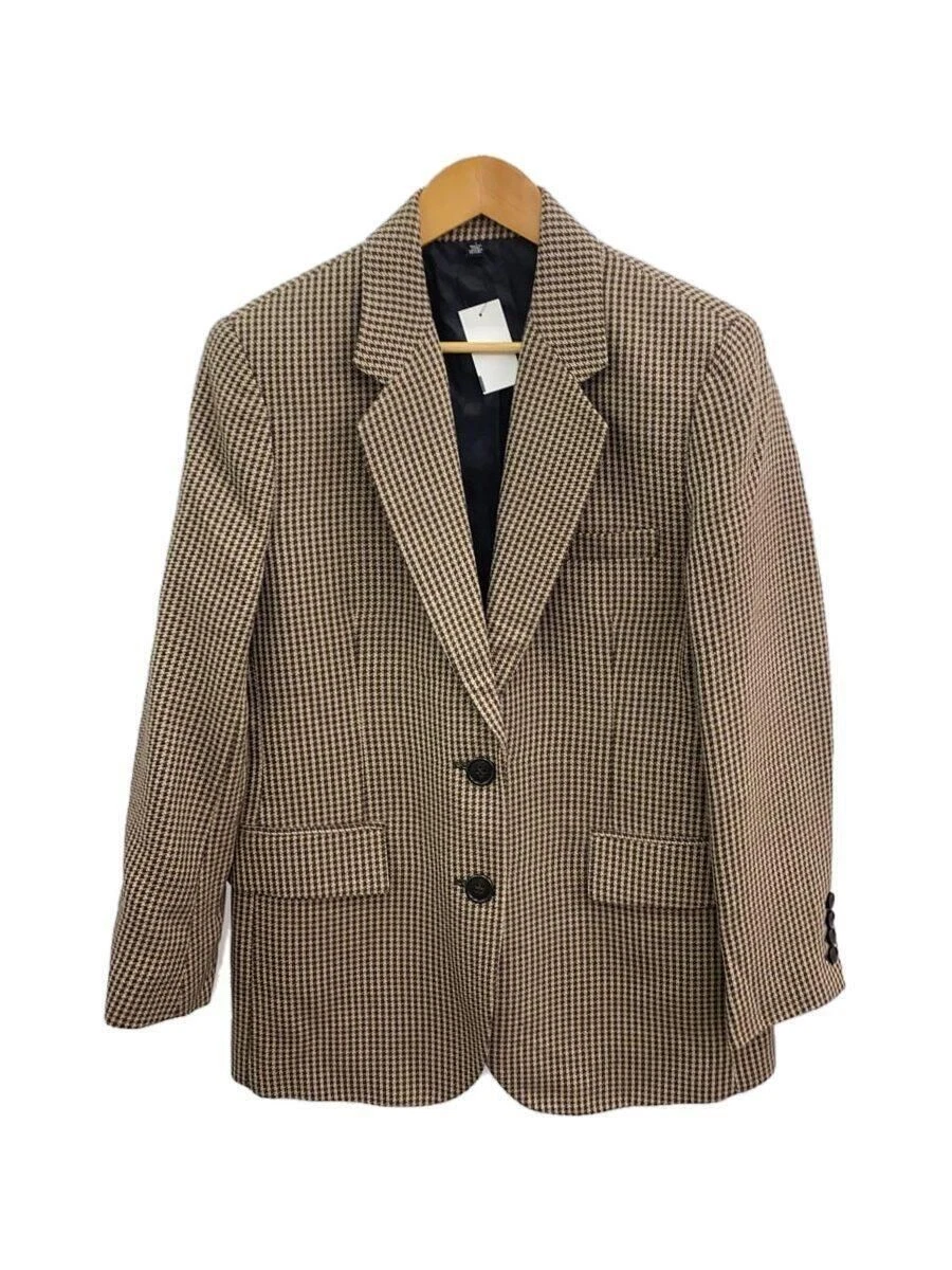 Giacca Coach sartoriale S lana marrone pied de poule CM409 usata