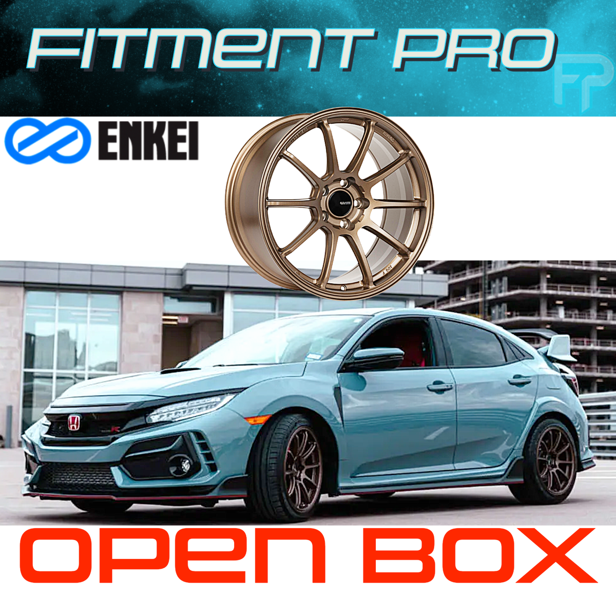 Enkei 543-895-6538ZP Triumph 18x9.5 +38 Offset Matte Bronze 5x114